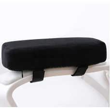 Memory Foam Chair Armrest Pads  - Cotton Composed, Polyester Material, Removable Washable Covers, Elbow Cushion for Forearm Pressure Relief